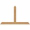 Ekena Millwork Portland Timber Gable Bracket, Western Red Cedar, 72"W x 45"H x 1 1/2"D x 5 1/2"F, 15/12 Pitch GBW072X45X0206POR00SWR - alternate 1